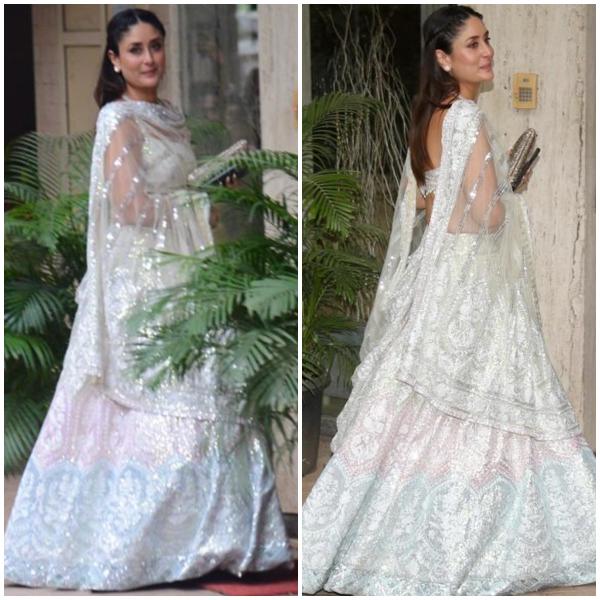 Kareena Kapoor Khan is looking Gorgeous in Gold Designer Lehenga Sarees.  zipker.com has a vast collection of latest wedding Lehenga Sarees.